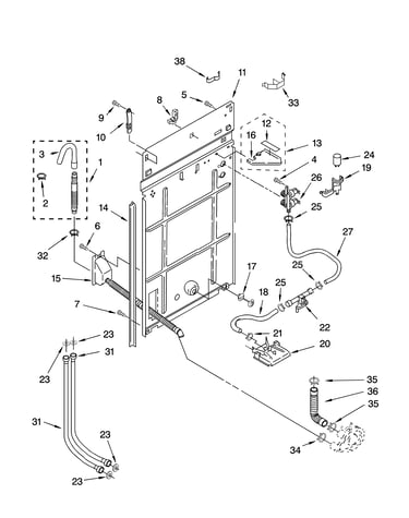 Rear panel parts