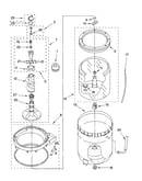 Agitator, basket and tub parts