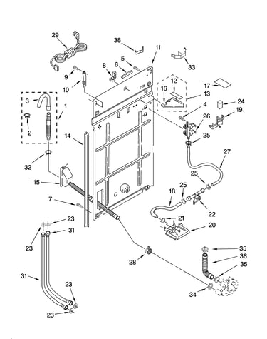 Rear panel parts