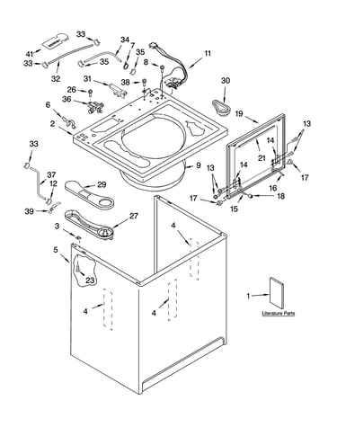 Top and cabinet parts