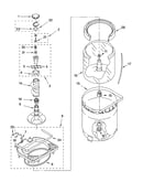 Agitator, basket and tub parts