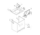 Kenmore Elite 11024942300 top and cabinet parts diagram