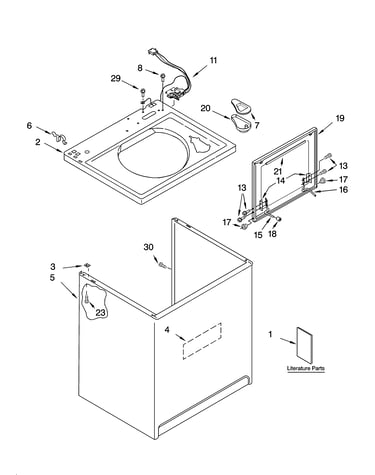 Top and cabinet parts