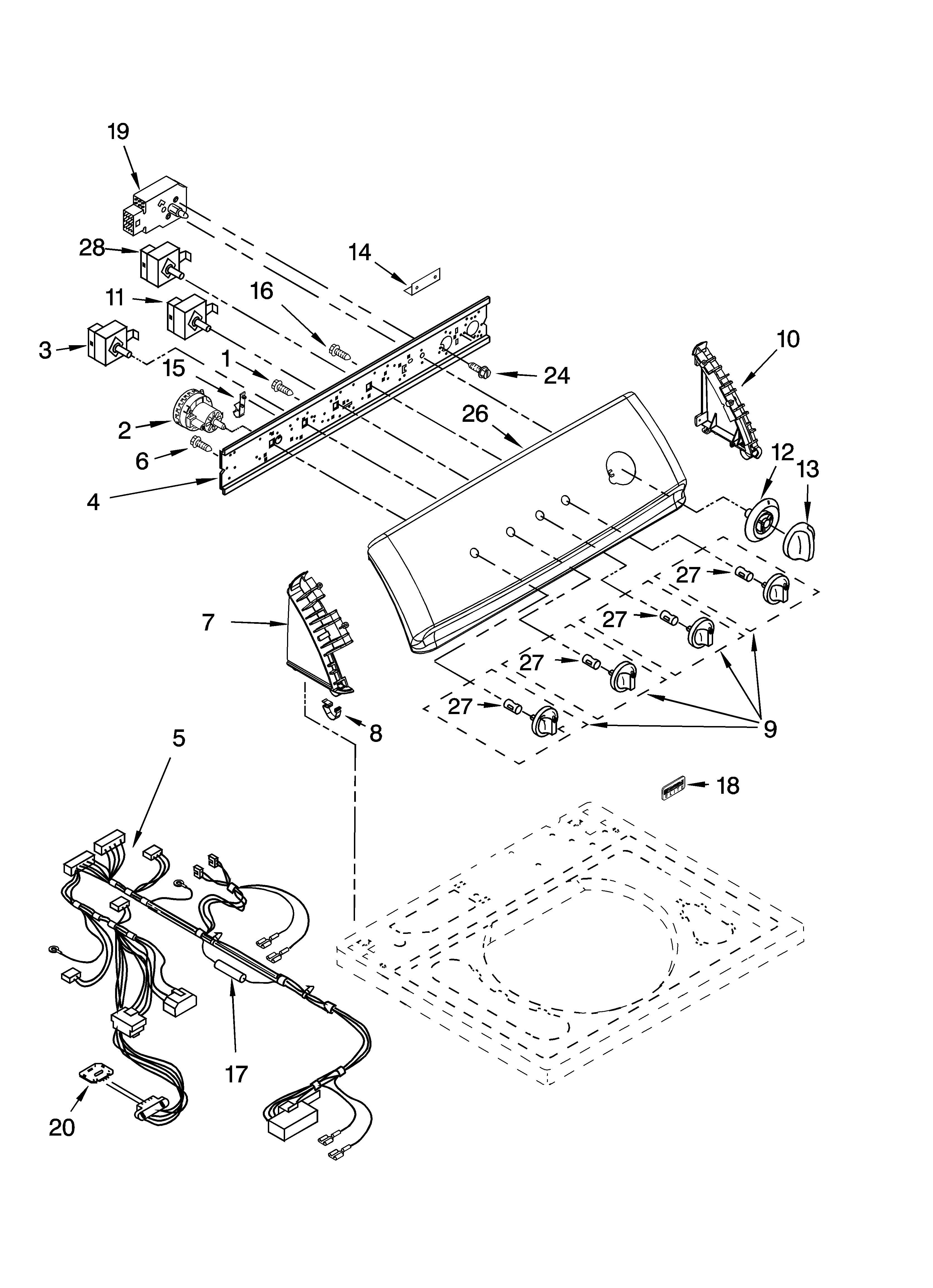 Control panel parts