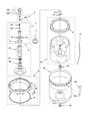 Agitator, basket and tub parts