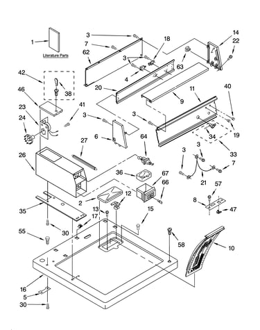Top and console parts