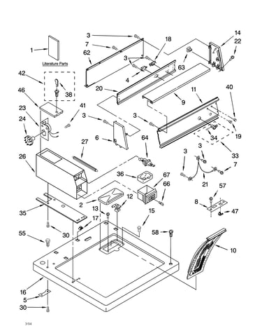 Top and console parts