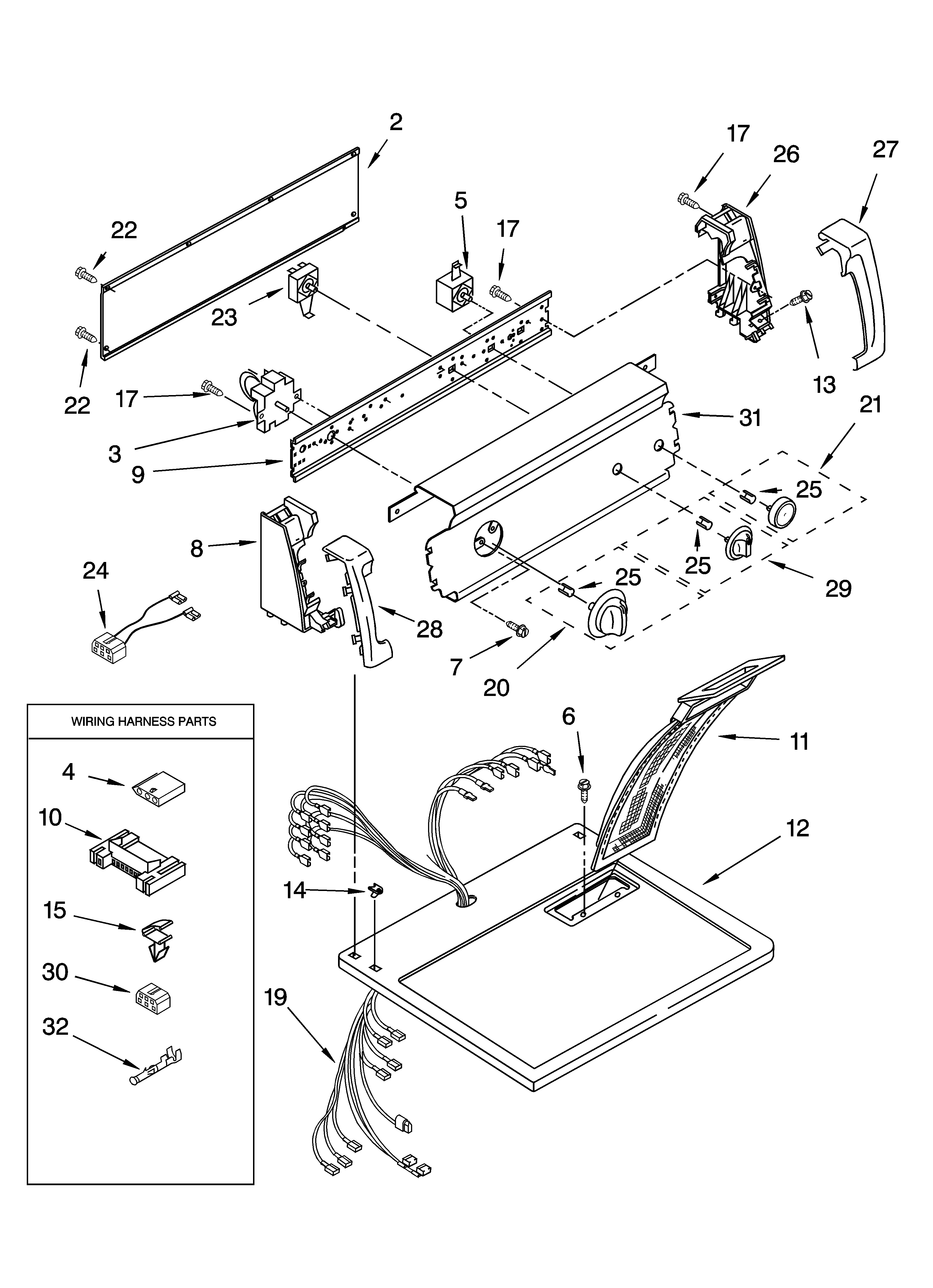 TOP AND CONSOLE PARTS