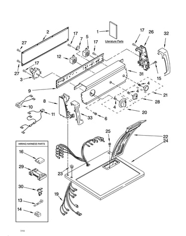 Top and console parts