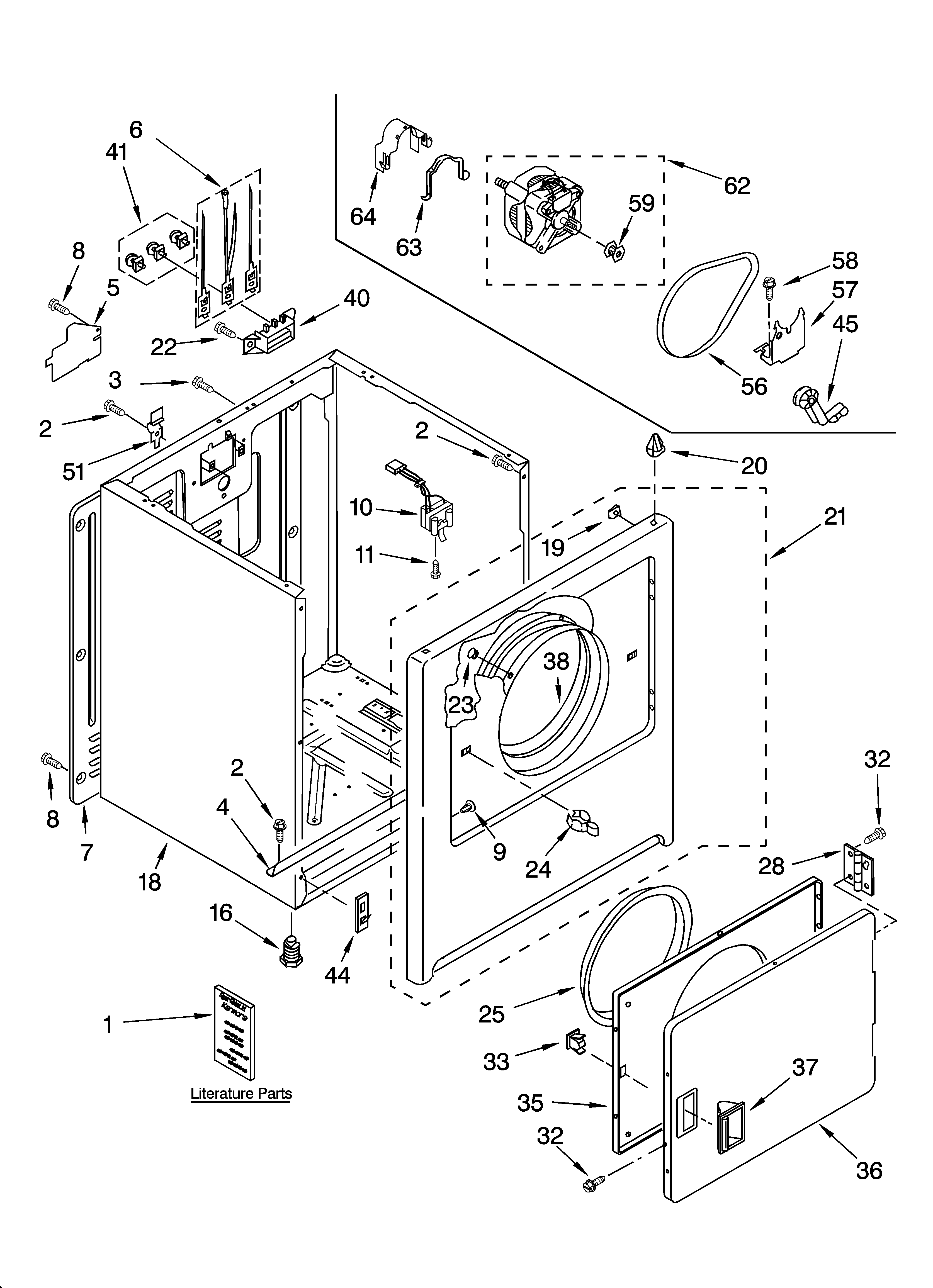 Cabinet parts optional parts (not included)