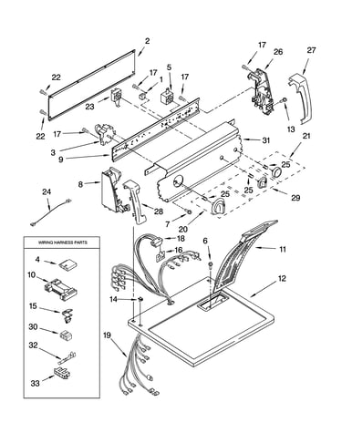 Top and console parts