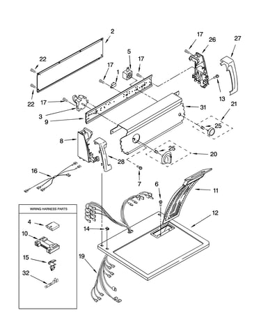 Top and console parts