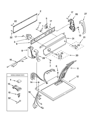 Top and console parts