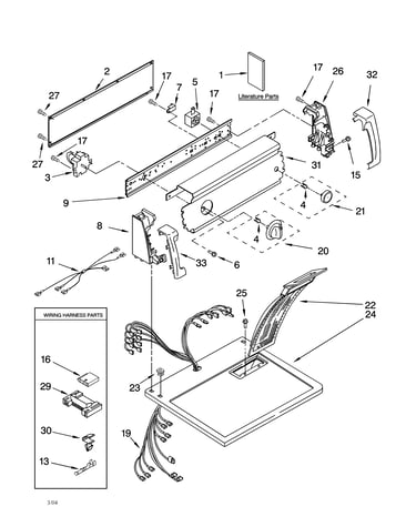 Top and console parts