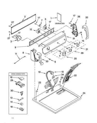 Top and console parts
