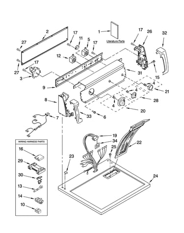 Top and console parts