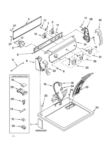 Top and console parts