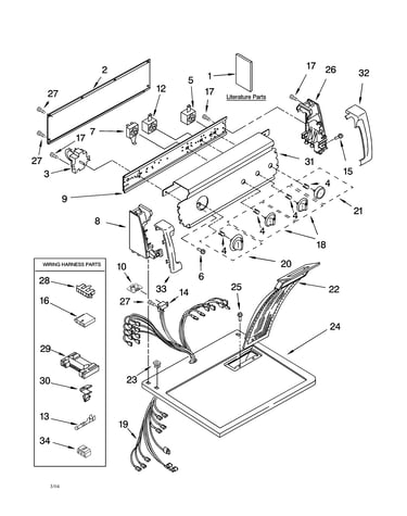 Top and console parts