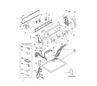 Kenmore 11064922201 top and console parts diagram