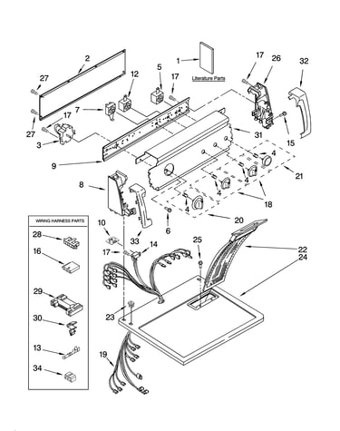 Top and console parts