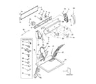 Kenmore 11074832400 top and console parts diagram