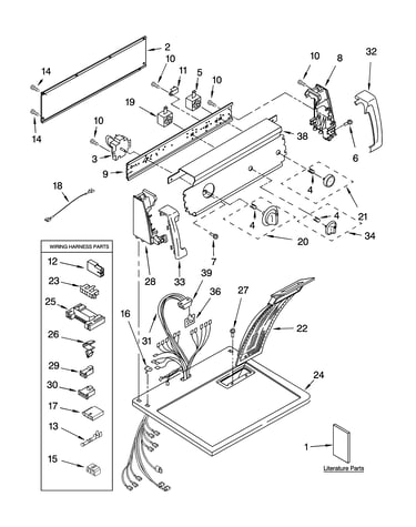 Top and console parts