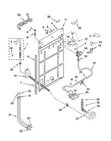 Rear panel parts