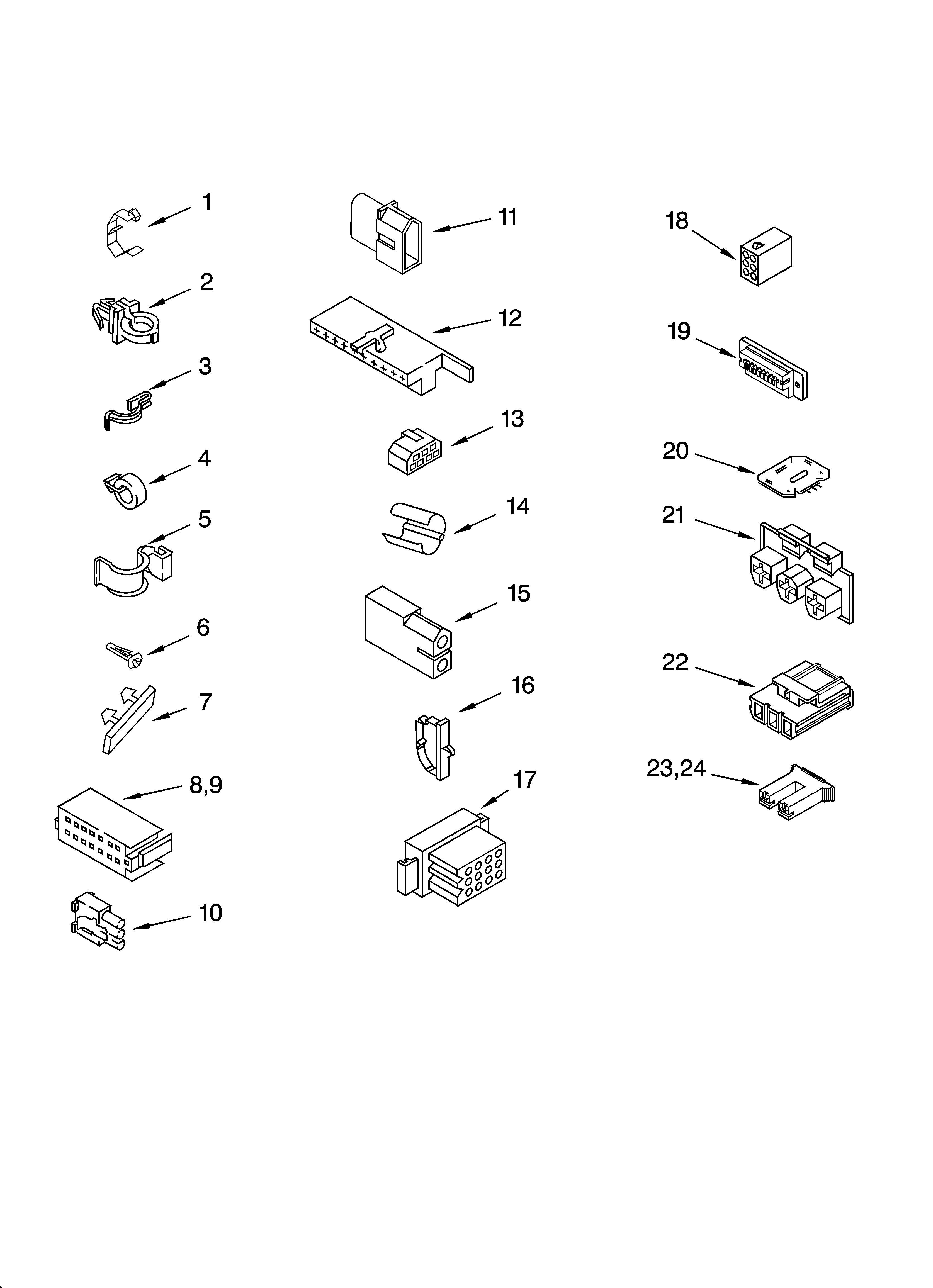 Wiring harness parts