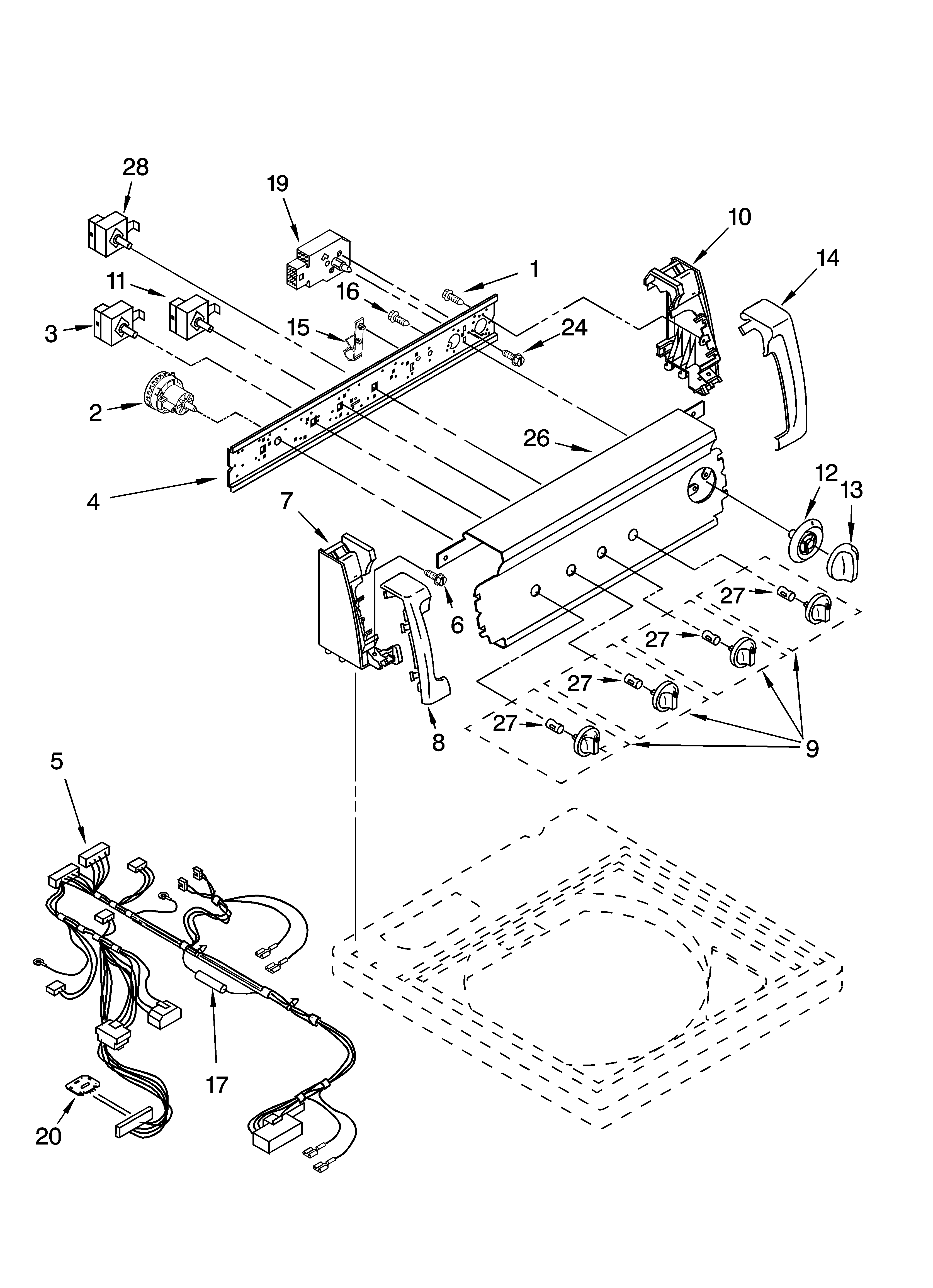 Control panel parts