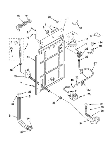 Rear panel parts
