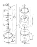 Agitator, basket and tub parts
