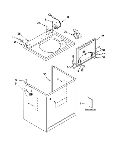 Top and cabinet parts