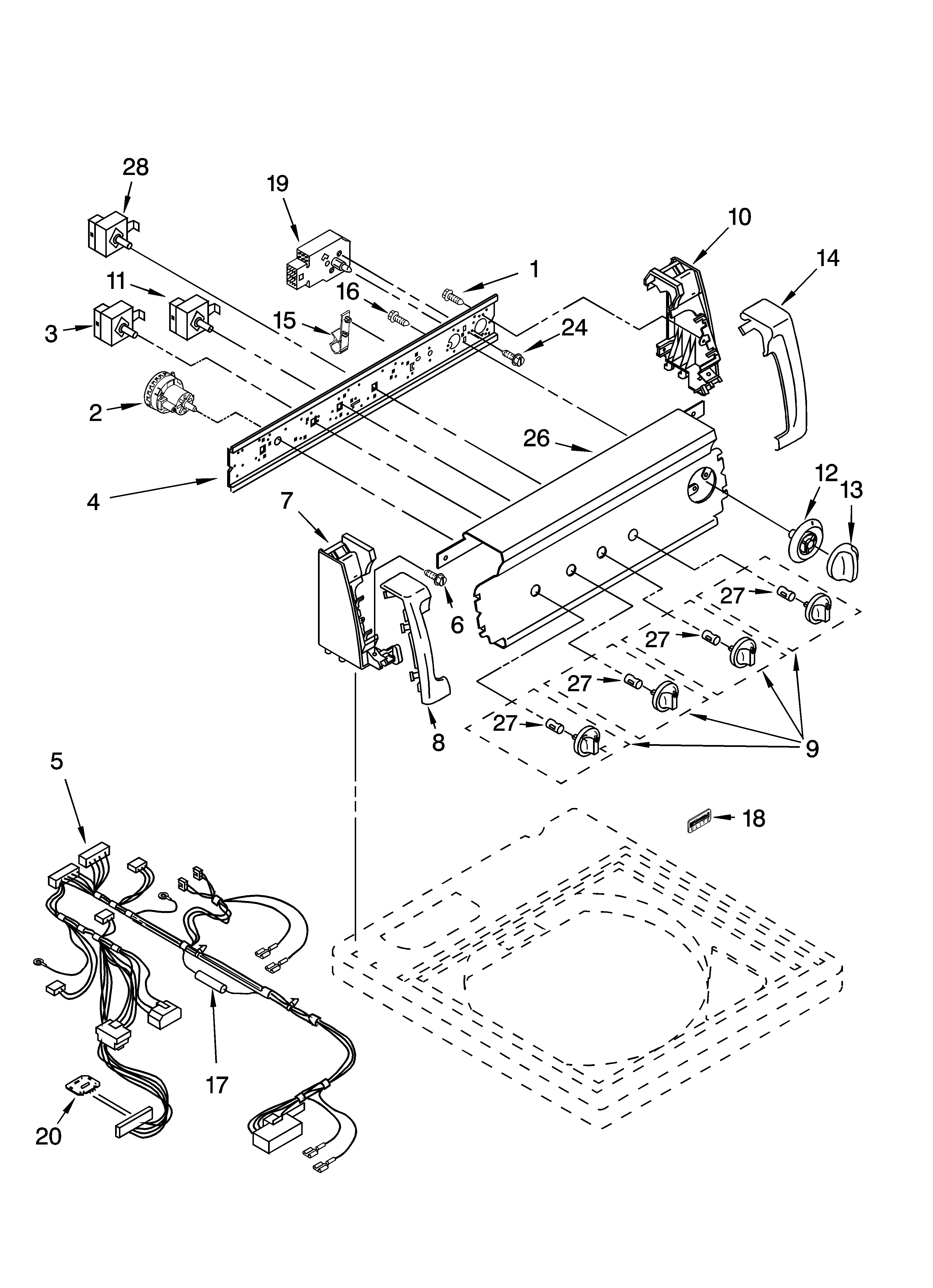 Control panel parts