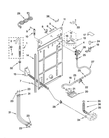 Rear panel parts