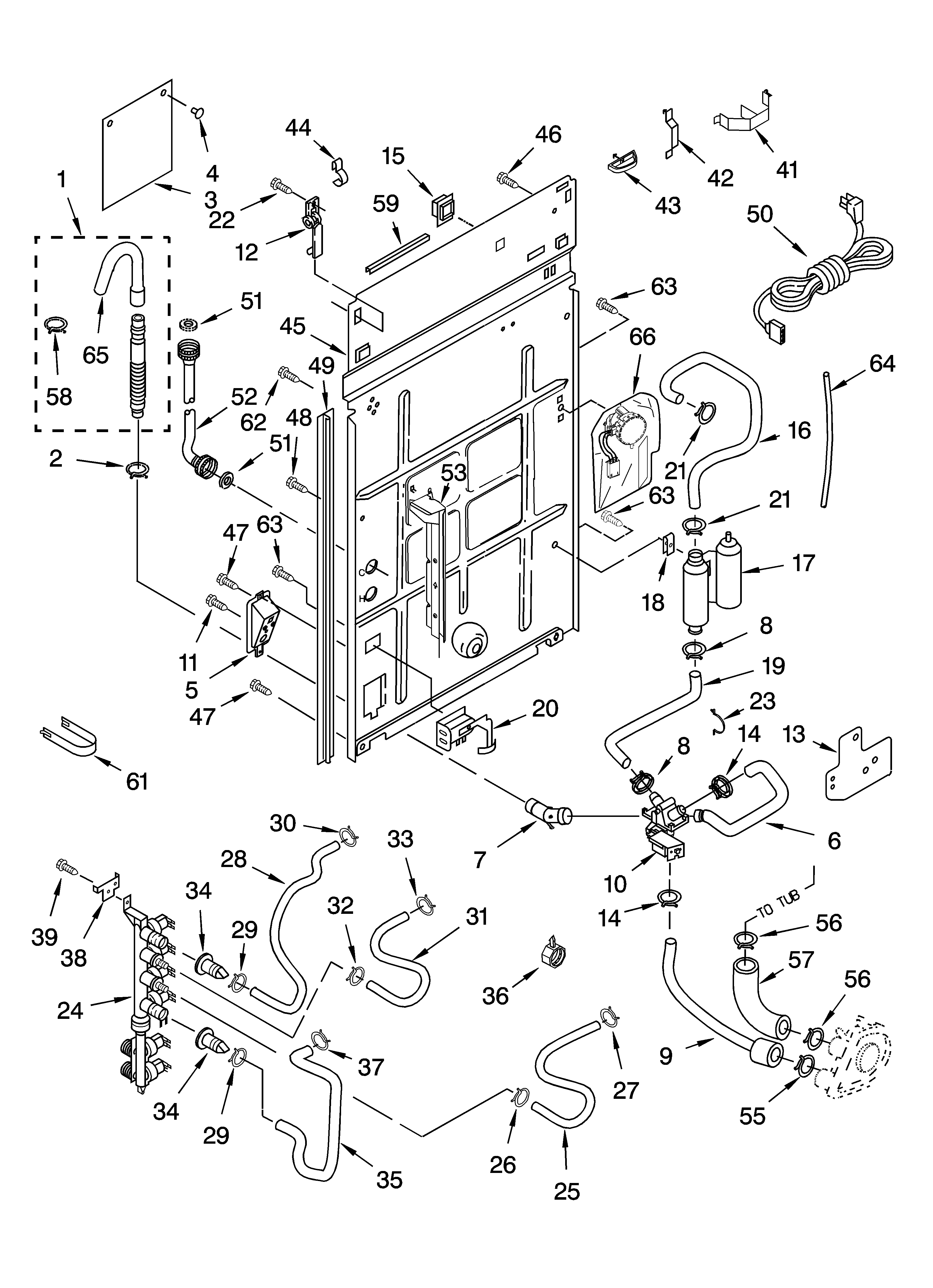 Rear panel parts