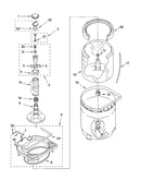 Agitator, basket and tub parts