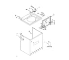 Kenmore Elite 11024964300 top and cabinet parts diagram