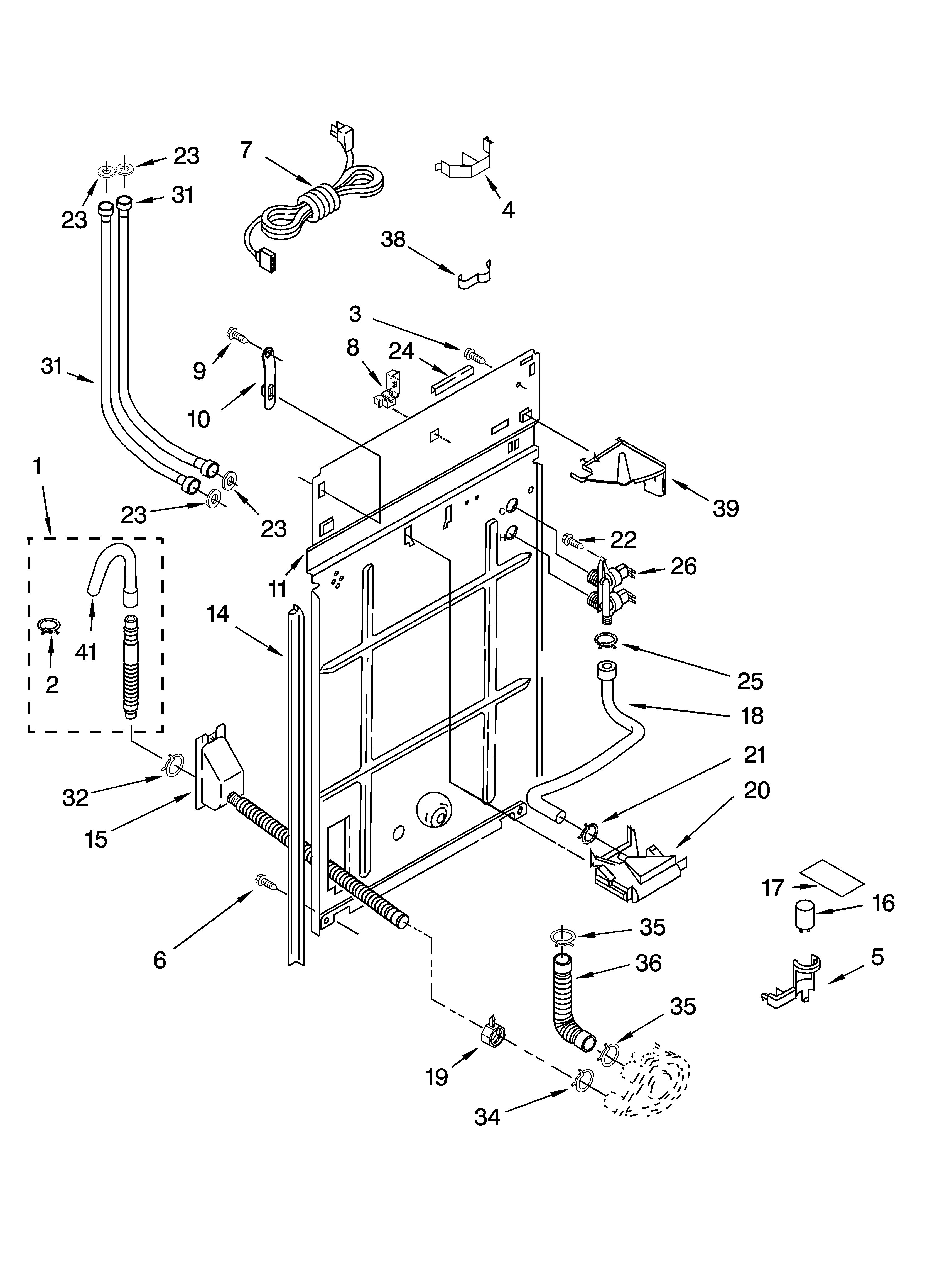 Rear panel parts