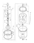 Agitator, basket and tub parts