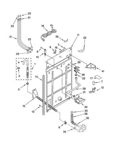 Rear panel parts