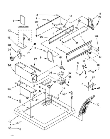 Top and console parts