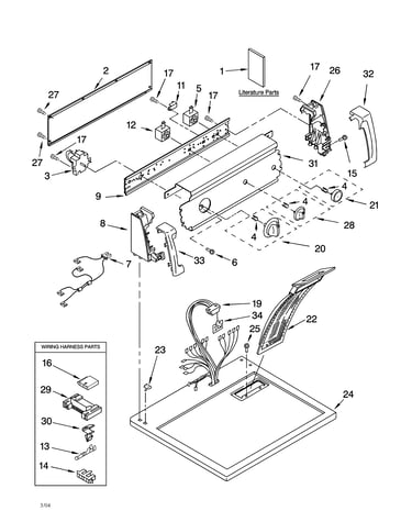 Top and console parts