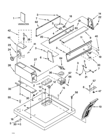 Top and console parts