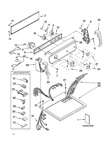 Top and console parts