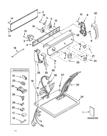 Top and console parts