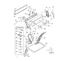 Kenmore 11072824102 top and console parts diagram