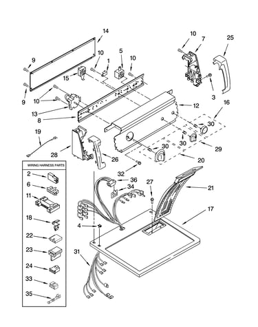 Top and console parts optional parts (not included)