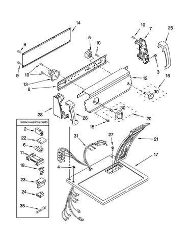 Top and console parts optional parts (not included)