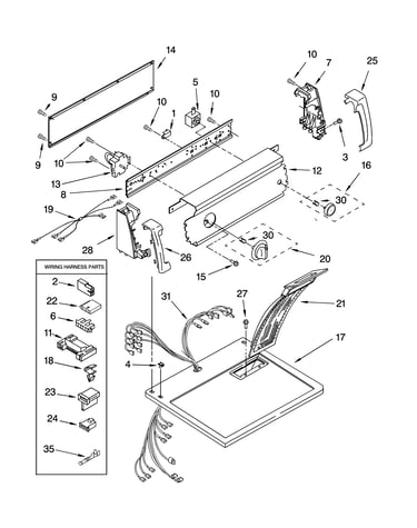 Top and console parts optional parts (not included)