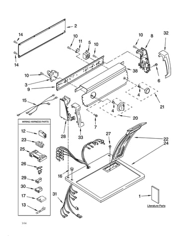 Top and console parts
